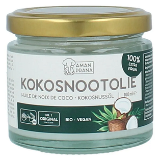 Aman Prana Kokosnootolie Biologisch 100ML Aman Prana Kokosnootolie Biologisch 100ML