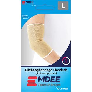 Emdee Elleboogbandage Elastisch Maat L 1ST Emdee Elleboogbandage Elastisch Maat L 1ST