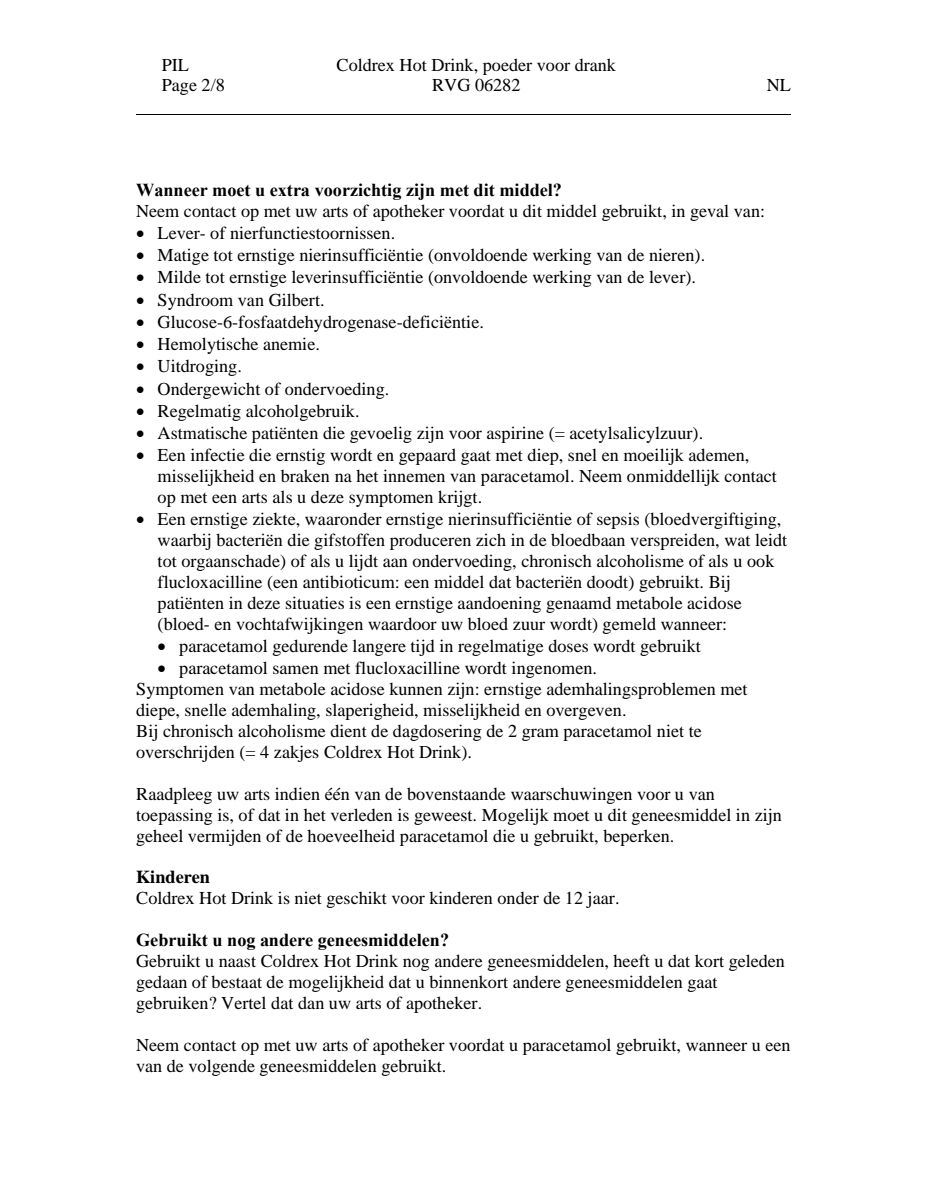 Hot Drink - Bij griep en verkoudheid afbeelding van document #2, leaflet