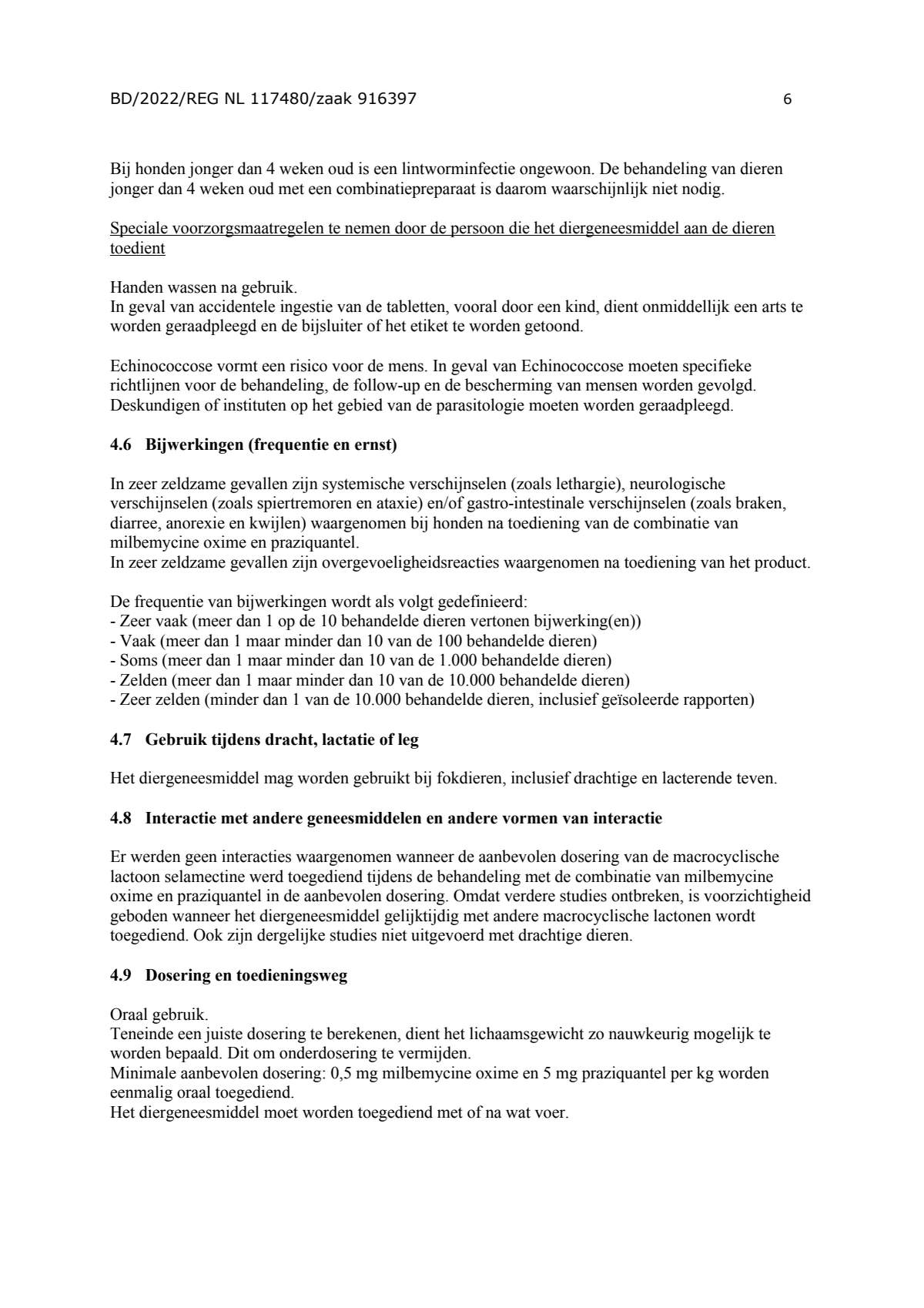 Milquestra Ontwormingsmiddel Honden vanaf 5KG afbeelding van document #6, leaflet