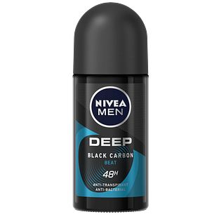 Nivea Men Deep Black Carbon Beat Anti-Transpirant Roller 50ML