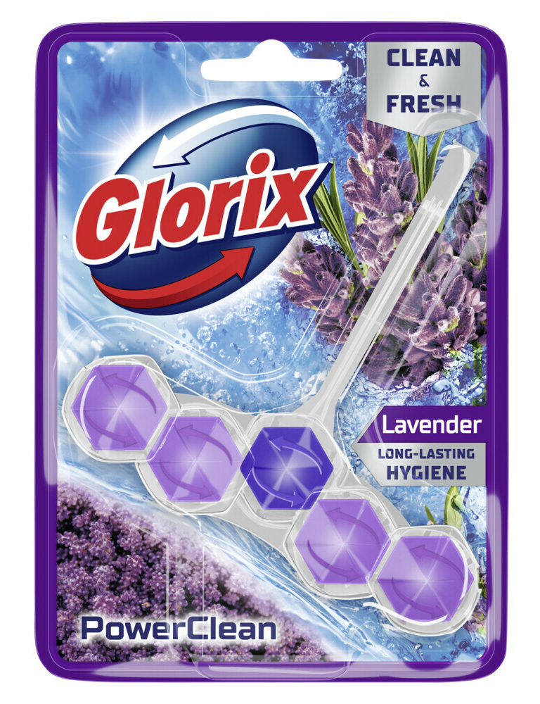 Glorix PowerClean Lavender Toiletblok afbeelding