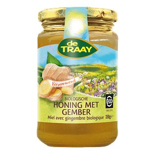 De Traay Honing met Gember Biologisch 350GR