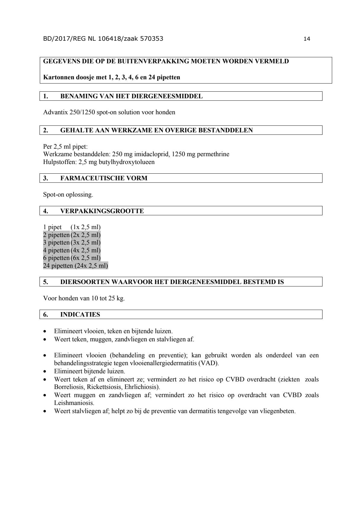 Hond 250/1250 Spot-on Solution afbeelding van document #14, instructions