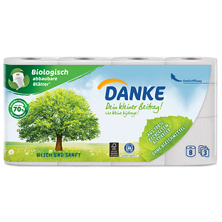 Danke Toiletpapier Rollen 8ST