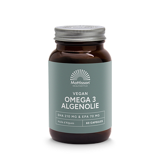 Mattisson HealthStyle Vegan Omega 3 Algenolie DHA 210mg & EPA 70mg Capsules 60VCP