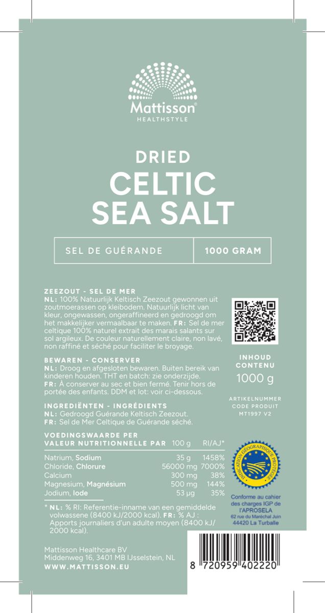 Gedroogde Keltisch Zout afbeelding van document #1, label