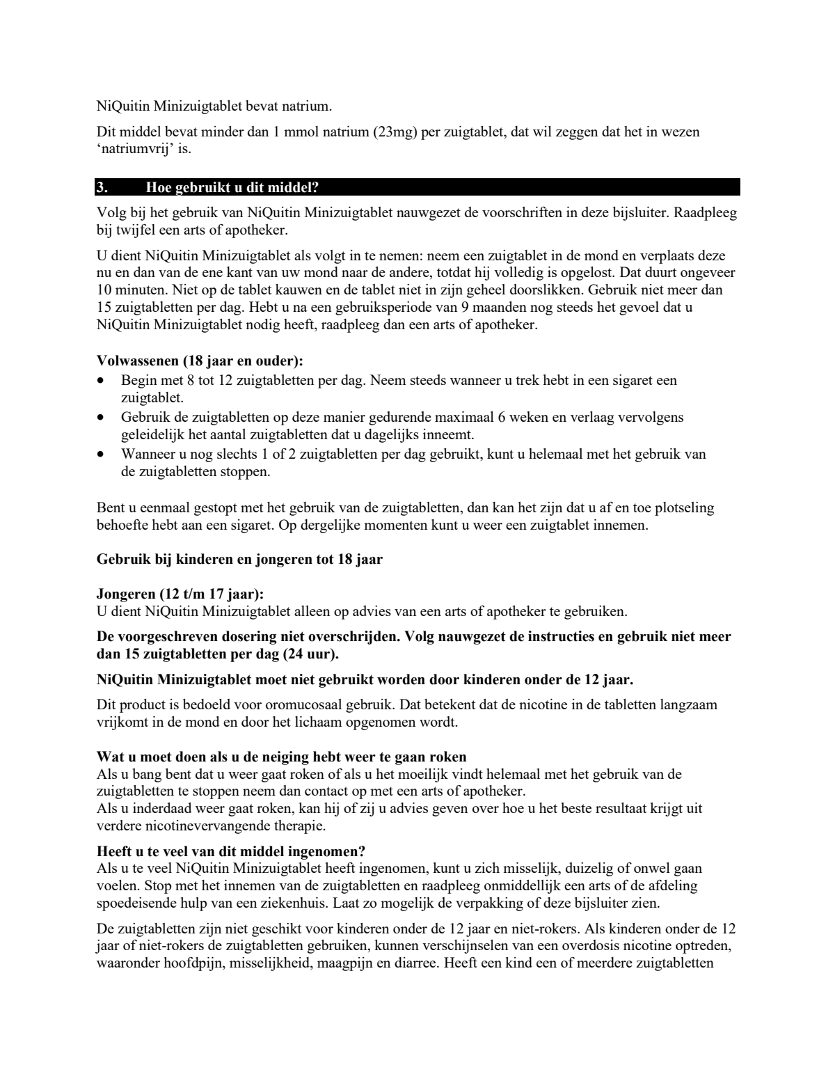 Minizuigtabletten 4mg afbeelding van document #4, leaflet