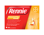Rennie Sinaasappel kauwtabletten bij brandend maagzuur 36TB