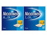 Nicotinell Pleisters Combi voor matige/ lichte roker - 14 mg + 7 mg - 2 Stuks