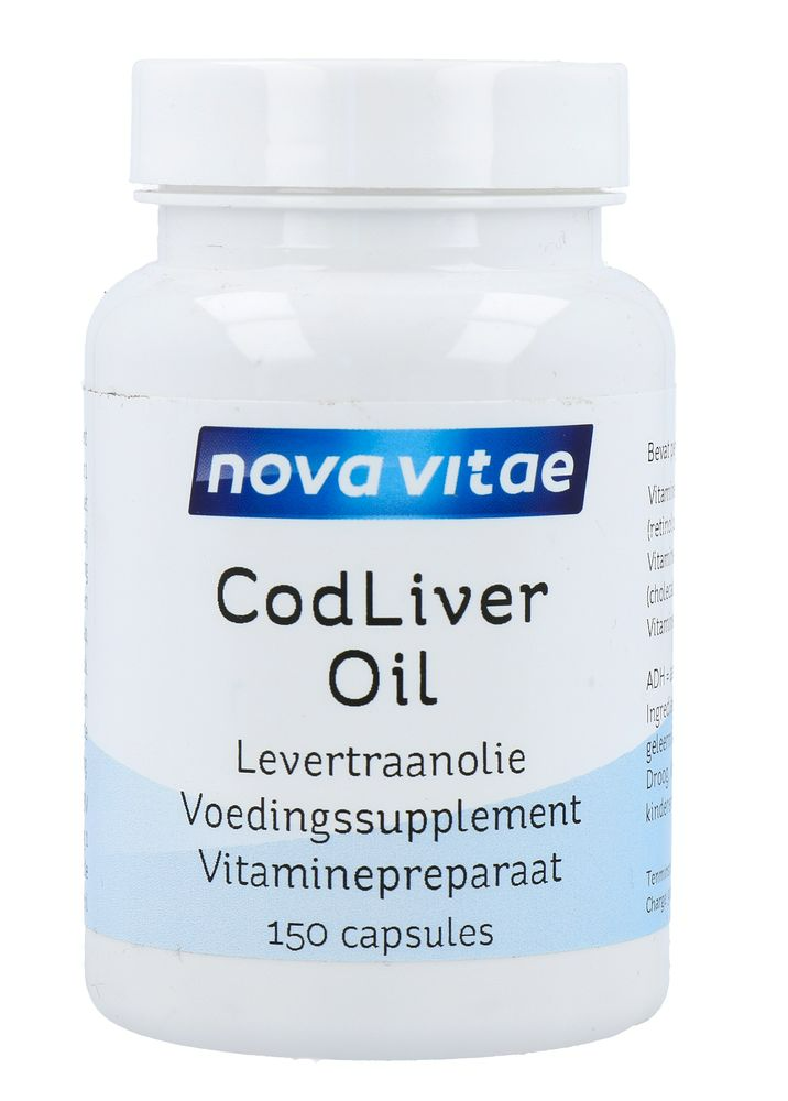 Nova Vitae Cod Liver Oil Levertraanolie Capsules 150CP