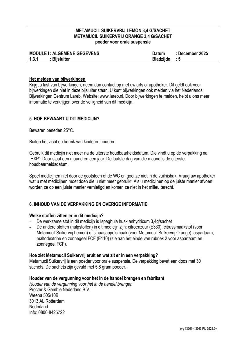 Orange Sachets afbeelding van document #5, leaflet