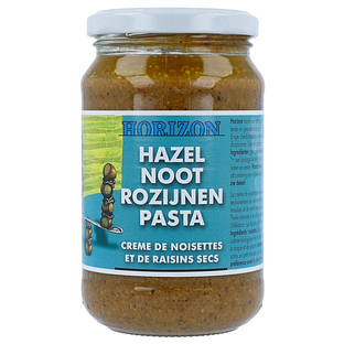 Horizon Hazelnoot Rozijnenpasta 350GR Horizon Hazelnoot Rozijnenpasta 350GR