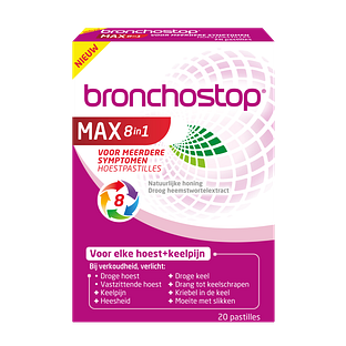 Bronchostop Max 8-in-1 Hoest Pastilles 20ST