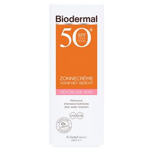 Biodermal Gevoelige Huid Zonnecrème Gezicht SPF50+ 50ML