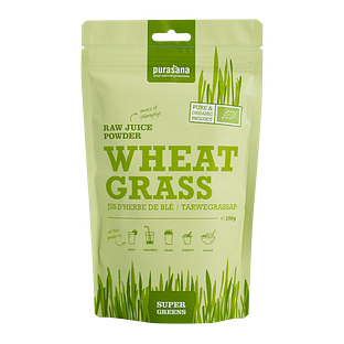 Purasana Wheat Grass Vegan Tarwegrassap Poeder 200GR