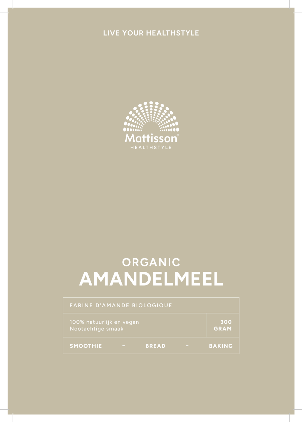 Biologische Amandelmeel afbeelding van document #1, label