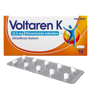 Voltaren K 12,5 mg pijnstiller Filmomhulde Tabletten Diclofenac-Kalium 10TB Voltaren K 12,5 mg pijnstiller Filmomhulde Tabletten Diclofenac-Kalium 10TB