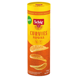 Schar Curvies Chips Paprika Glutenvrij 170GR
