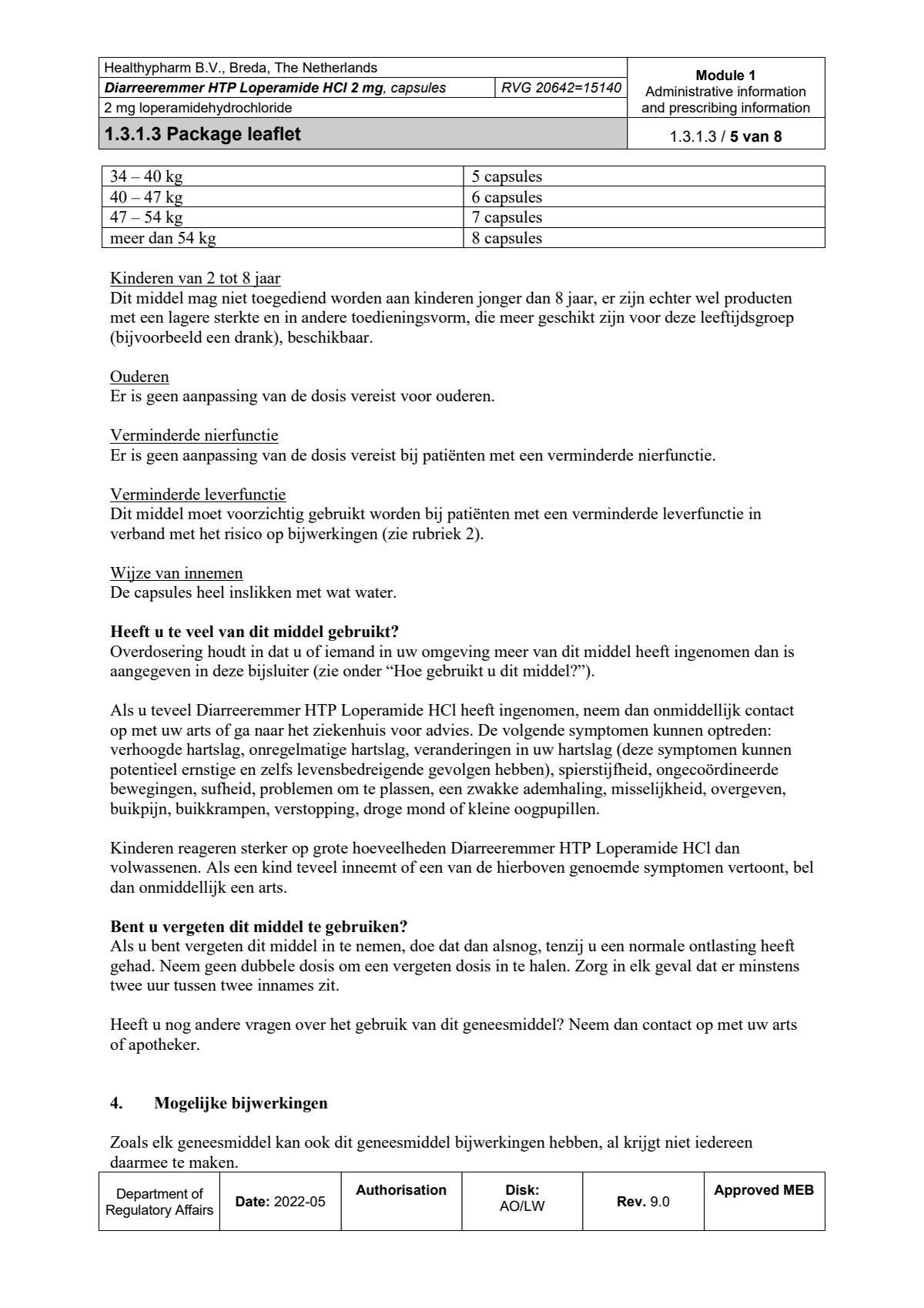 Diarreeremmer HTP 2mg afbeelding van document #5, leaflet