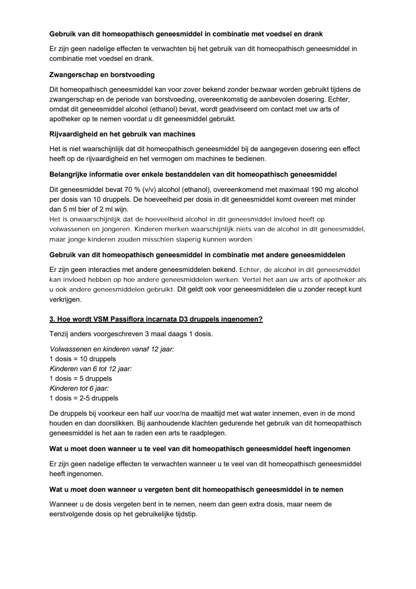 Passiflora Incarnata D3 afbeelding van document #2, leaflet