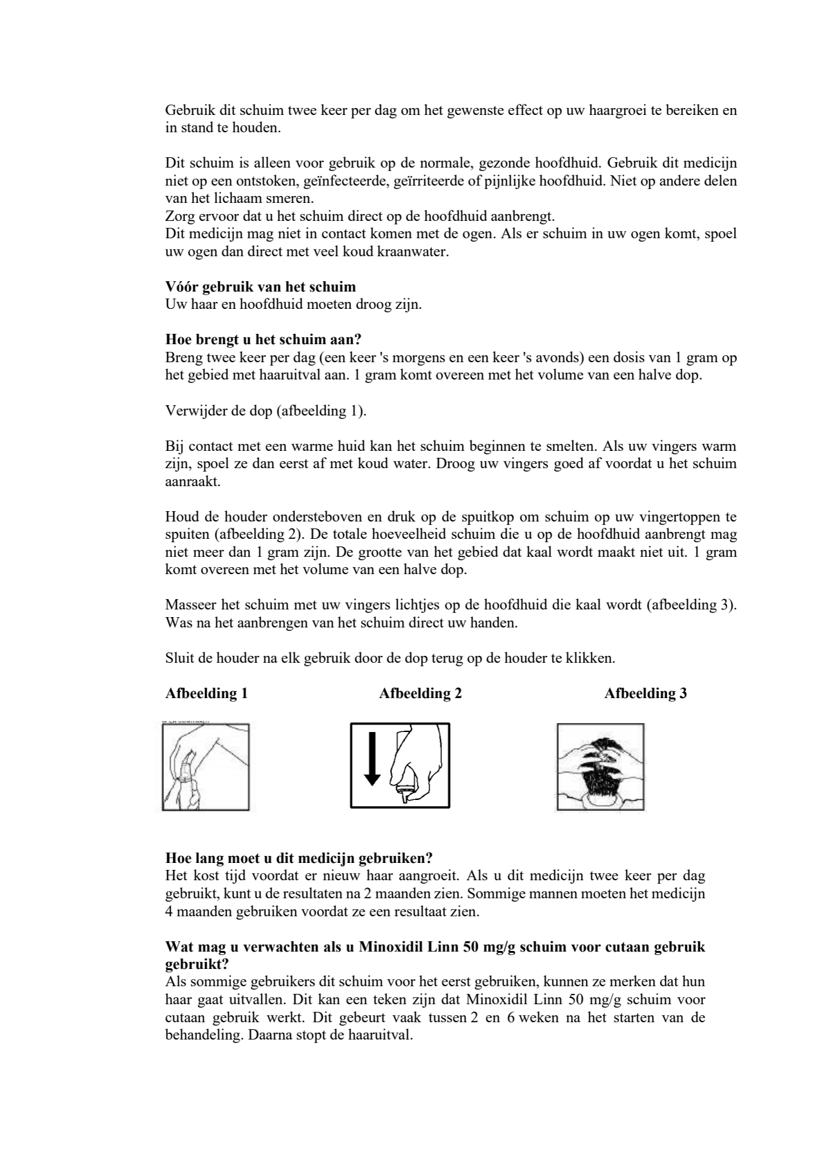 Minoxidil 50mg Foam afbeelding van document #4, leaflet