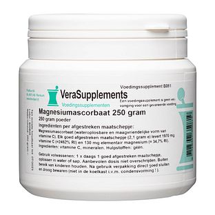 VeraSupplements Magnesiumascorbaat Poeder 250GR