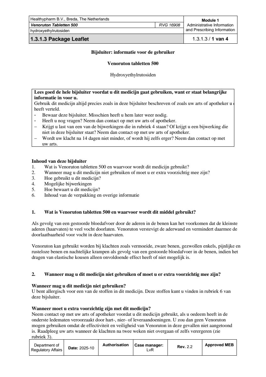 500mg Tabletten afbeelding van document #1, leaflet
