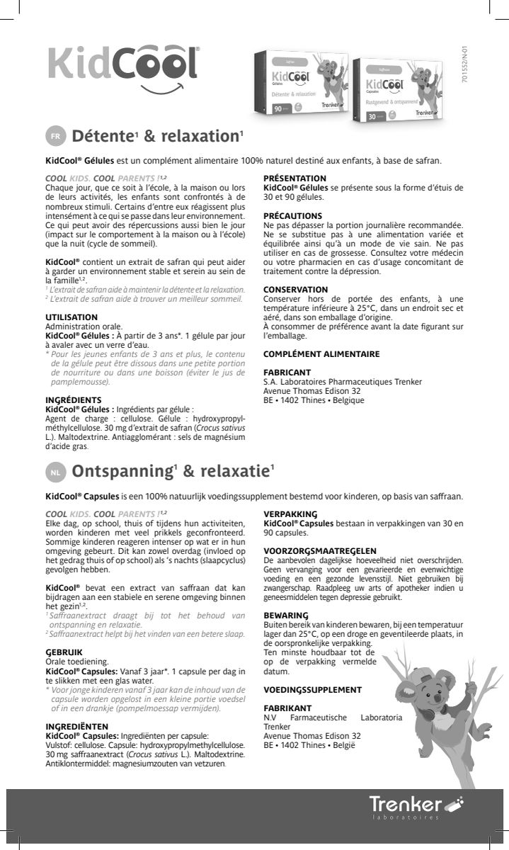 Kidcool Rustgevend¹ & Ontspannend¹ Capsules afbeelding van document #1, instructions