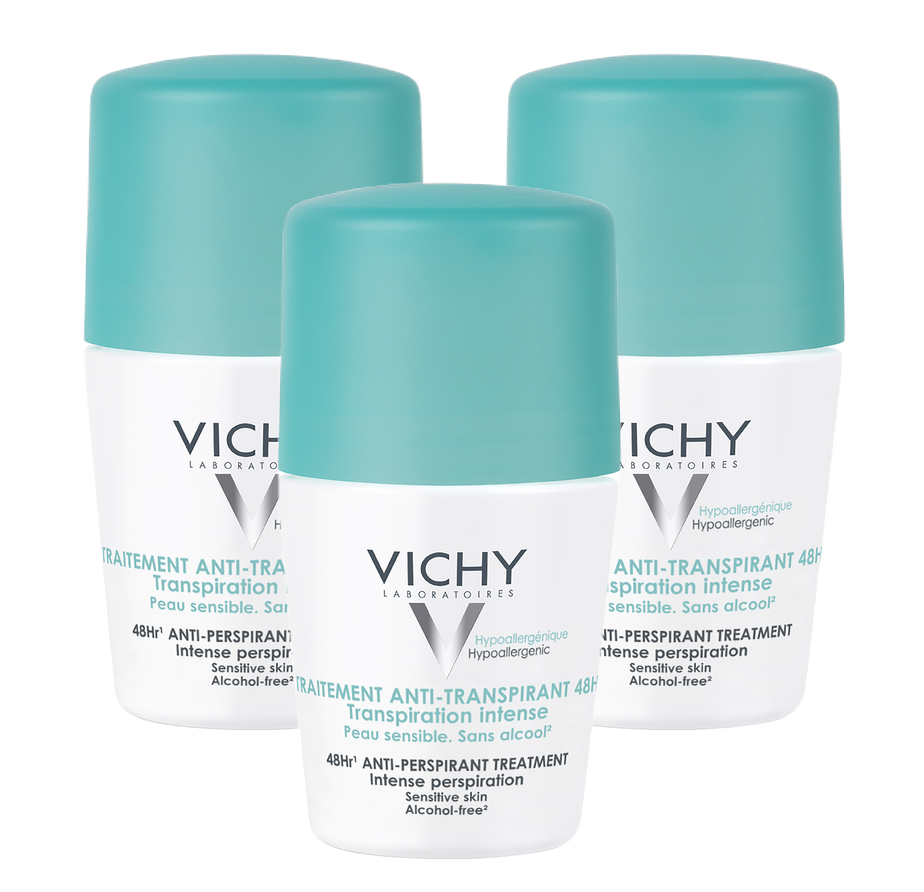 Vichy Deodorant Anti-Transpiratie Roller 48 uur - Multiverpakking
