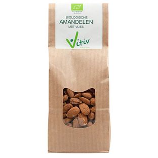 Vitiv Biologische Amandelen Met Vlies 500GR
