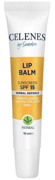 Celenes By Sweden Lip Balm Sunscreen SPF15 Herbal Defense