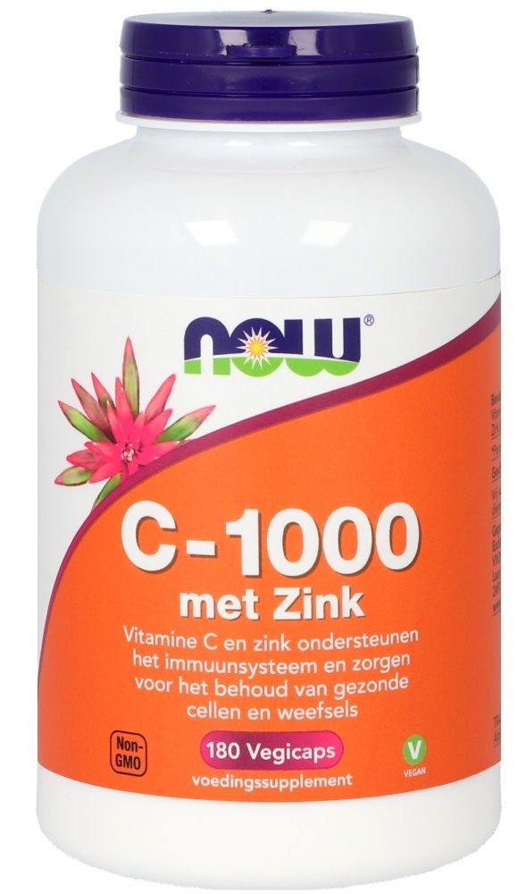 NOW C-1000 met Zink Vegicaps 180VCP