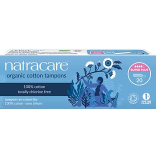 Natracare Cotton Tampons Super Plus 20ST