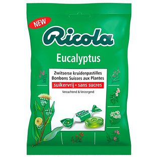 Ricola Eucalyptus Suikervrij 75GR