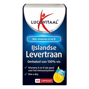 Lucovitaal IJslandse Levertraan Capsules 60CP