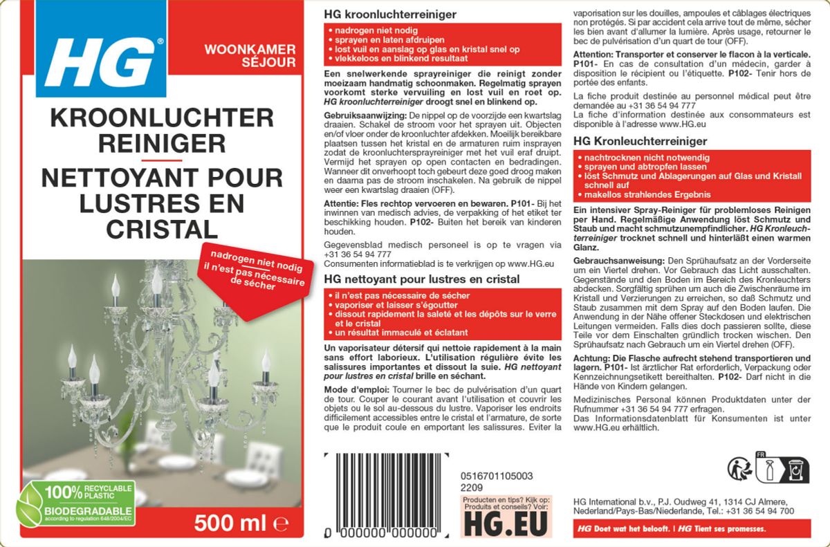 Woonkamer Kroonluchter Reiniger afbeelding van document #1, label