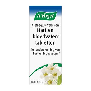 A.Vogel Crataegus + Valeriaan Hart en Bloedvaten Tabletten 80TB