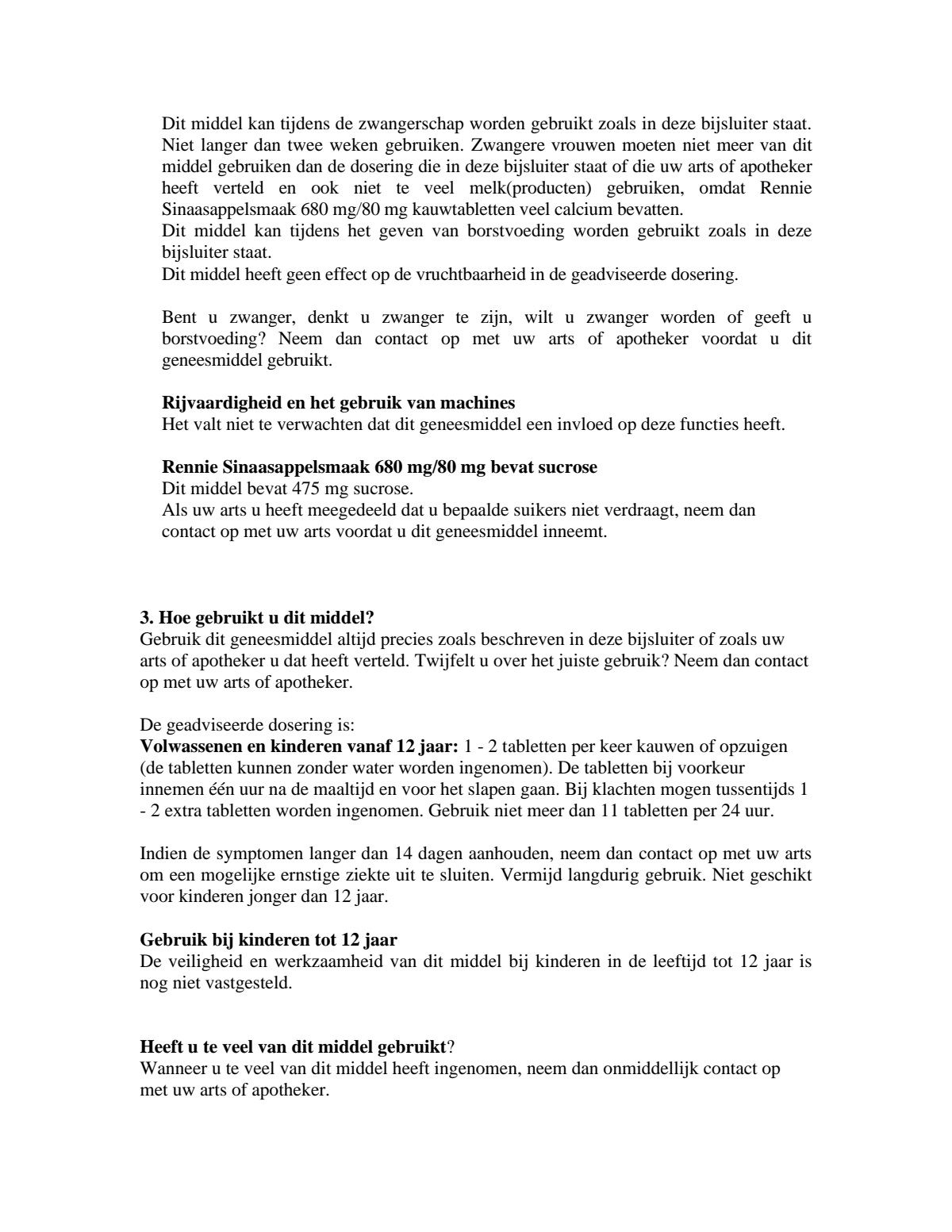 Sinaasappel kauwtabletten bij brandend maagzuur afbeelding van document #3, leaflet