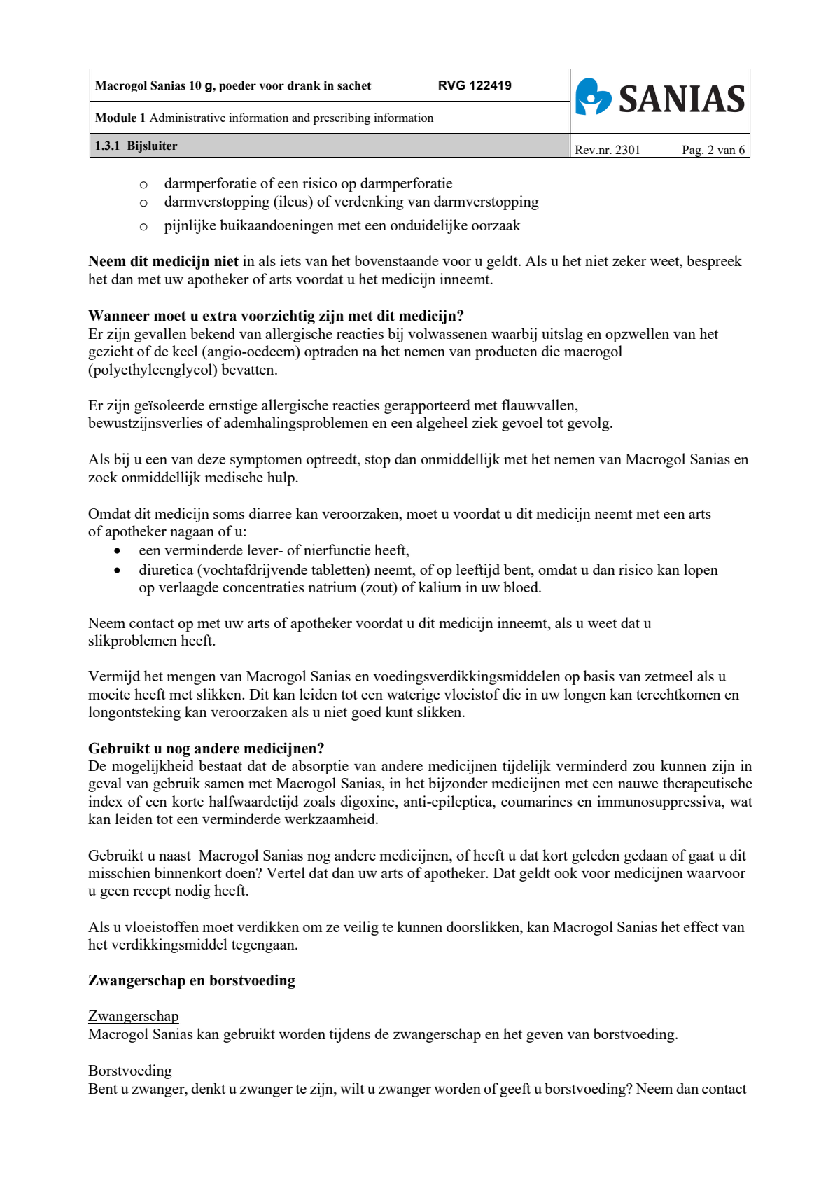 Macrogol Poeder 10gr afbeelding van document #2, leaflet