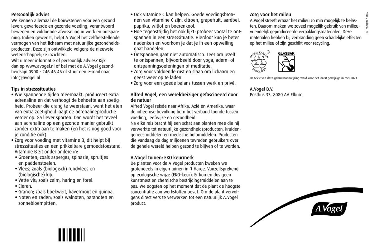 Passiflora Rustgevende * Tabletten Stemmingswisselingen * Multiverpakking afbeelding van document #2, instructions