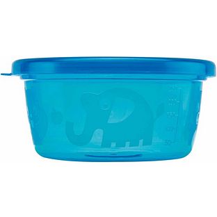 Nuby Bakje Met Deksel 6ST Nuby Bakje Met Deksel 6ST