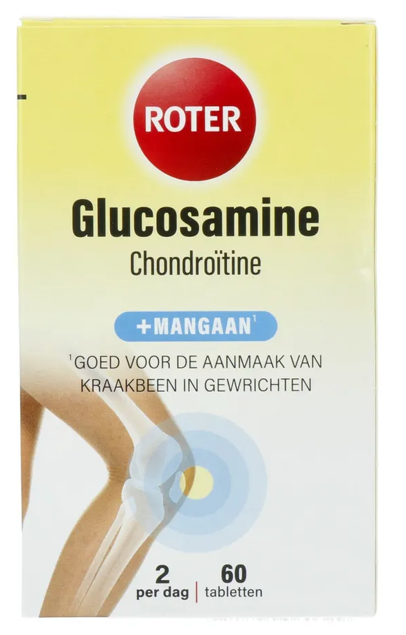 Roter Glucosamine Chondro&iuml;tine +Mangaan Tabletten