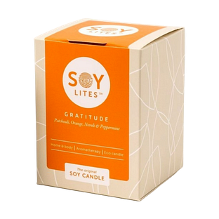 Soylites Soycandle Gratitude - Patchouli, Orange, Neroli & Peppermint 220ML