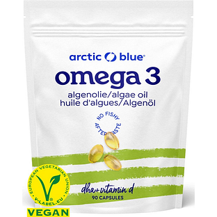 Arctic Blue Omega-3 algenolie DHA Capsules - met vitamine D 90CP