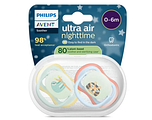 Avent Ultra Air Nighttime Fopspeen 0-6M 2ST