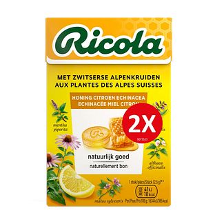 Ricola Keelpastilles Honing Citroen Echinacea 100GR