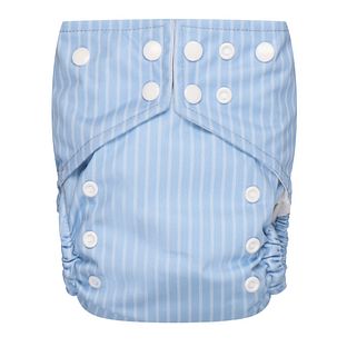 Bumbuns Easy Herbruikbare Luier Stripes Blue Sky Drukknopen 1ST