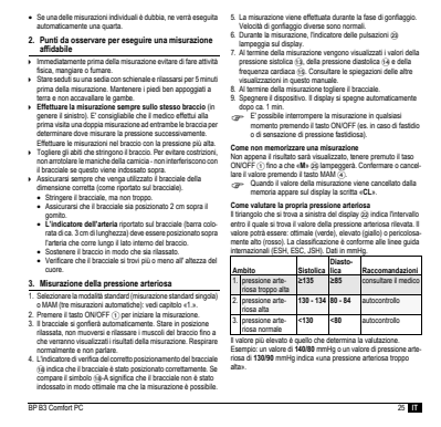 Microlife BP Bloeddrukmeter B3 Comfort PC afbeelding van document #27, instructions