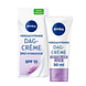 Nivea Verzachtende Dagcrème Gevoelige Huid SPF15 50ML Verpakking met tube ernaast